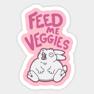 Feed Me Veggies Sticker